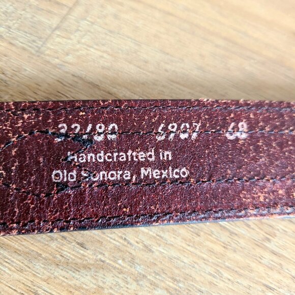 Wrangler handcrafted in Mexico Genuine top grain leather Western belt. - Picture 7 of 10